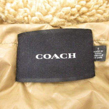 【中古】COACH | コーチ シェルパジャケットリサイクルポリエステル その他アウター CE405 キャメル サイズ：S