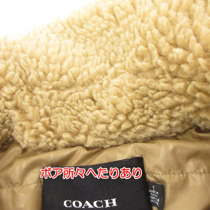 【中古】COACH | コーチ シェルパジャケットリサイクルポリエステル その他アウター CE405 キャメル サイズ：S