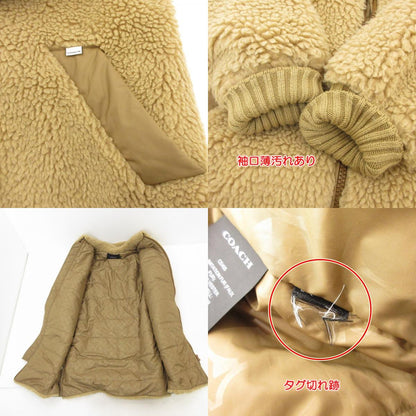 【中古】COACH | コーチ シェルパジャケットリサイクルポリエステル その他アウター CE405 キャメル サイズ：S