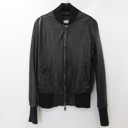【中古】GIORGIO BRATO | ジョルジオブラット MA-1 レザー GU17F5214 ブラック サイズ：46