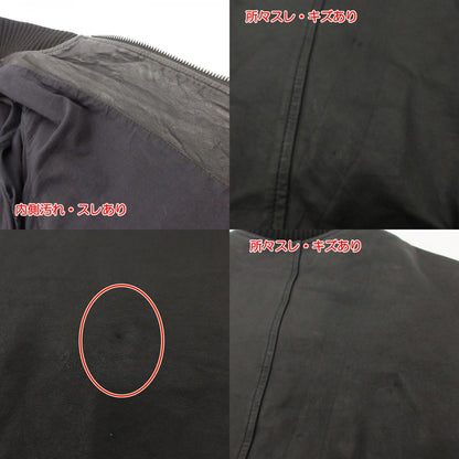 【中古】GIORGIO BRATO | ジョルジオブラット MA-1 レザー GU17F5214 ブラック サイズ：46