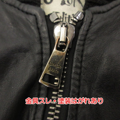 【中古】GIORGIO BRATO | ジョルジオブラット MA-1 レザー GU17F5214 ブラック サイズ：46
