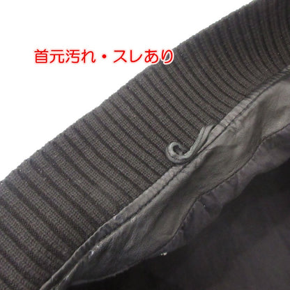 【中古】GIORGIO BRATO | ジョルジオブラット MA-1 レザー GU17F5214 ブラック サイズ：46