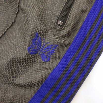 【中古】Needles | ニードルス Narrow Track Pant-Synthetic Leather/Python パンツ GL223 - サイズ：S