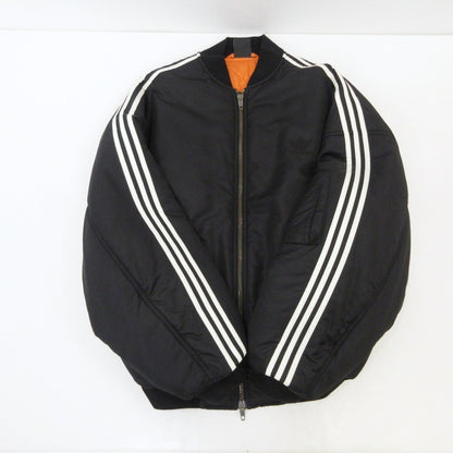 【中古】BALENCIAGA | バレンシアガ SIDE LINE BOMBER JACKET ミリタリーコート 725335 TN027 ブラック サイズ：44