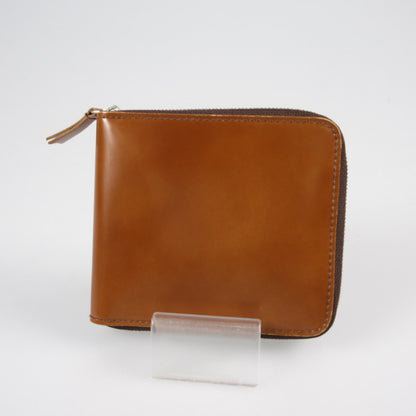 【中古】ARTS&CRAFTS | アーツアンドクラフツ CORDOVAN ACC ROUND ZIP BILLFOLD WALLET 二つ折り財布 ブラウン