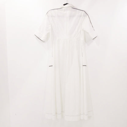 【中古】furfur | ファーファー パイピングシャツワンピース ワンピース RWFO222019 2022S/S サイズ：F ホワイト