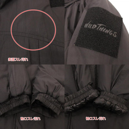 【中古】WILD THINGS | ワイルドシングス MONSTER PARKA 中綿ジャケット WT21111SN ブラック サイズ：M