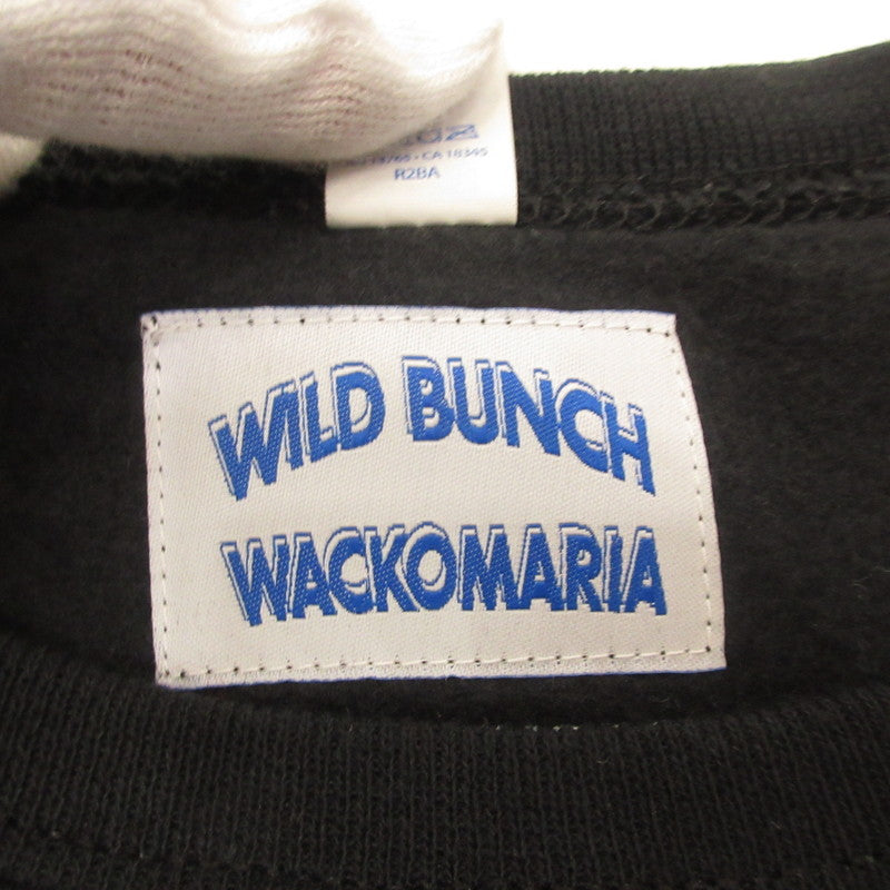 WACKOMARIA | ワコマリア CREW NECK SWEAT SHIRT スウェット ×WILD BUNCH ブラック サイズ：L