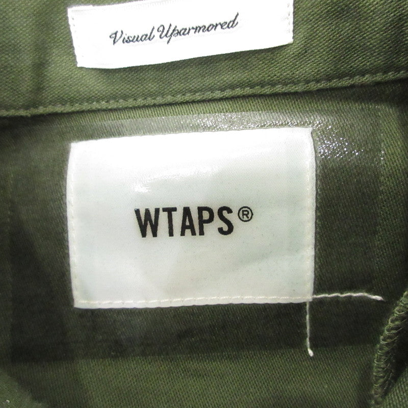 【中古】W)TAPS | ダブルタップス WMILL-LS 02 長袖シャツ BRDT-SHM01 オリーブ サイズ：1
