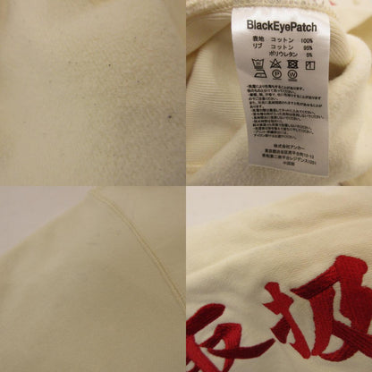 【中古】BlackEyePatch | ブラックアイパッチ HANDLE WITH CARE LABEL HOODIE パーカー BEPFW21TP26 ベージュ サイズ：M