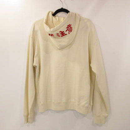【中古】BlackEyePatch | ブラックアイパッチ HANDLE WITH CARE LABEL HOODIE パーカー BEPFW21TP26 ベージュ サイズ：M