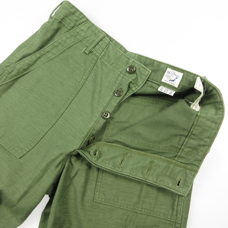 【中古】orSlow | オアスロウ US ARMY FATIGUE PANTS パンツ オリーブ サイズ：S
