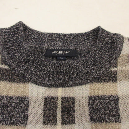 【中古】BURBERRY LONDON | バーバリーロンドン セーター BBT01-120-08 グレー サイズ：L