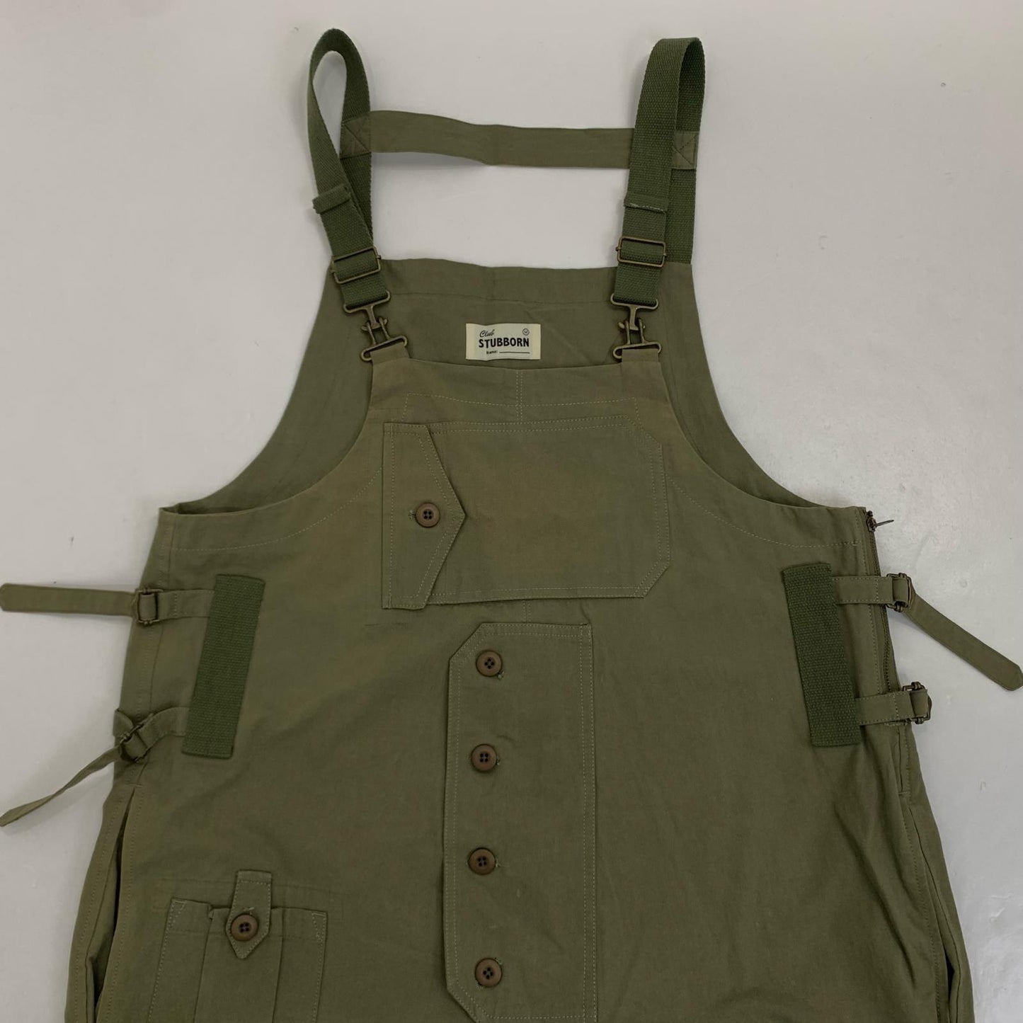【中古】 British Army Overall オーバーオール 333-3333 333-3333 オリーブ サイズ：M
