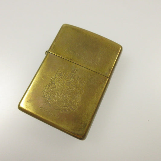 【中古】ZIPPO | ジッポ SOLID BRASS CANADA ライター 年式:1997年製 ゴールド