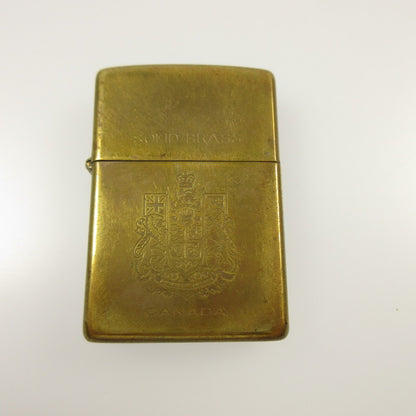 【中古】ZIPPO | ジッポ SOLID BRASS CANADA ライター 年式:1997年製 ゴールド