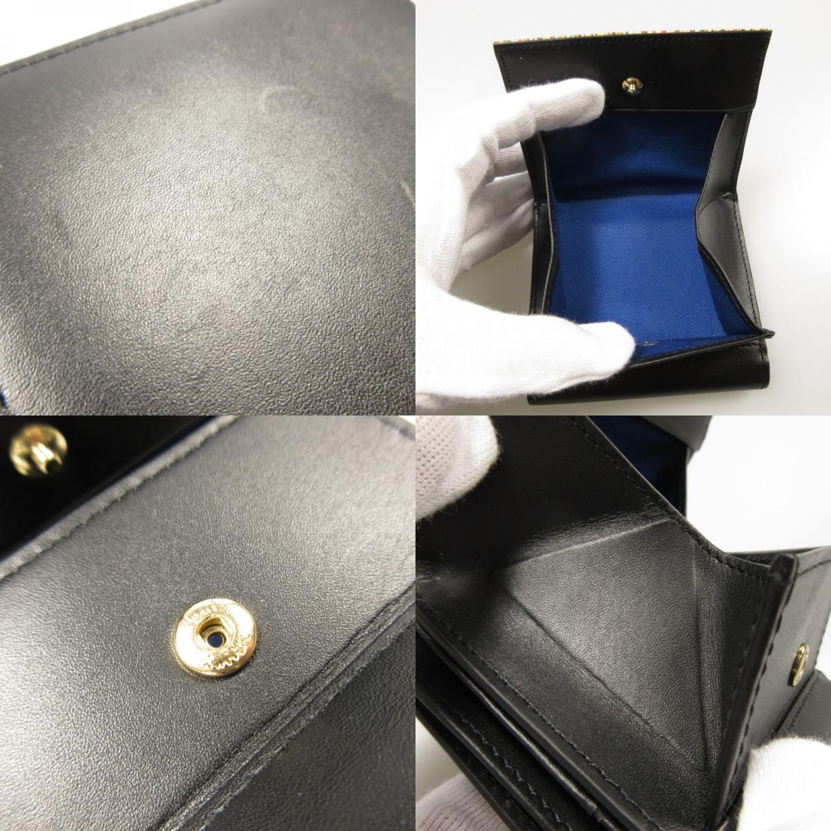 【中古】Paul Smith | ポール・スミス ストライプポイント 長財布 873301 P762 ブラック