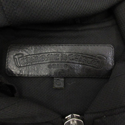 【中古】CHROME HEARTS | クロムハーツ Horse Shoe Mesh Athletic Hoodie パーカー 2225-304-6995 ブラック サイズ：S