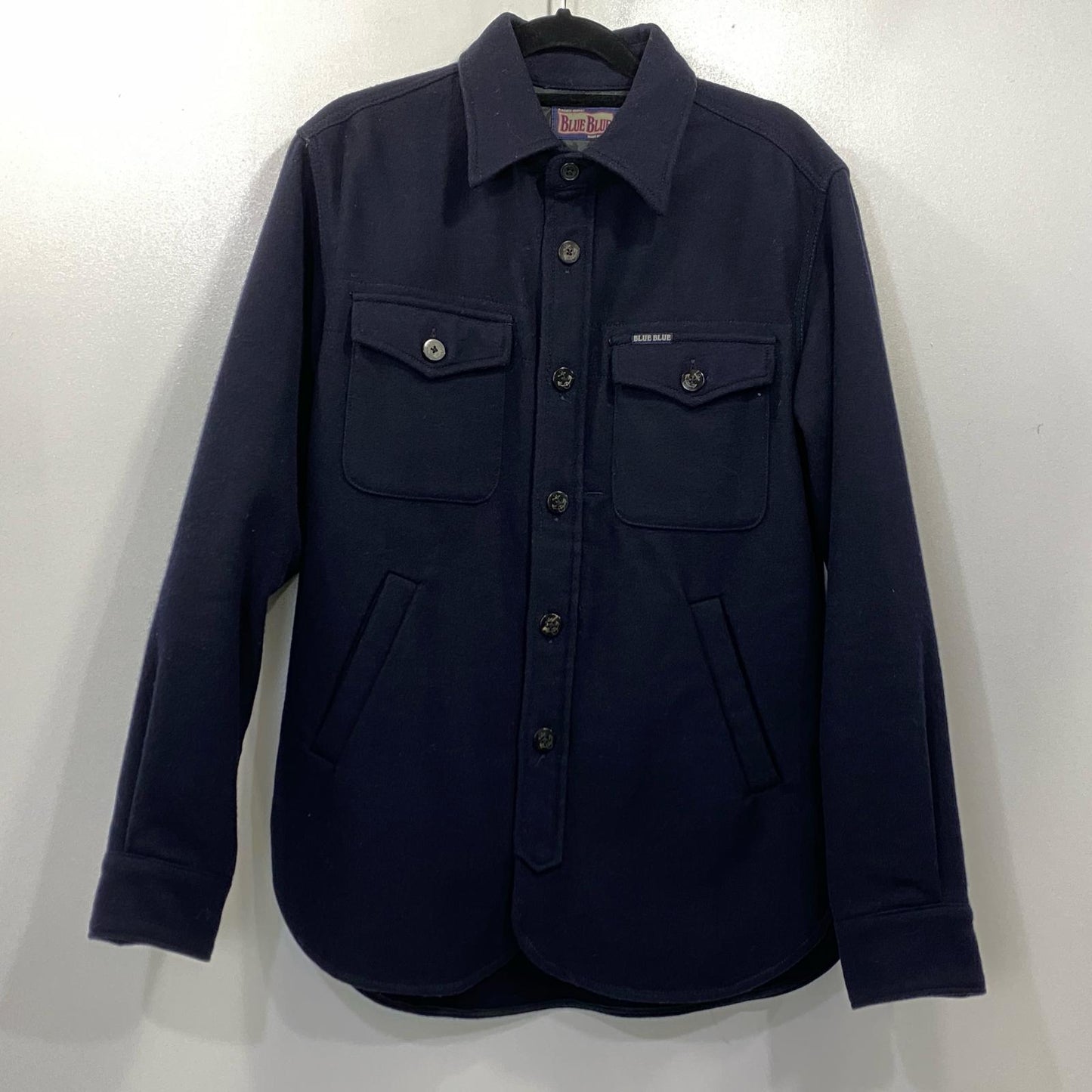 BLUE BLUE | ブルーブルー 長袖シャツ 700004-877 ヘビーネルシャツ CPOシャツ ネイビー サイズ：2【姫路東店】