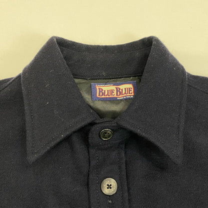BLUE BLUE | ブルーブルー 長袖シャツ 700004-877 ヘビーネルシャツ CPOシャツ ネイビー サイズ：2【姫路東店】