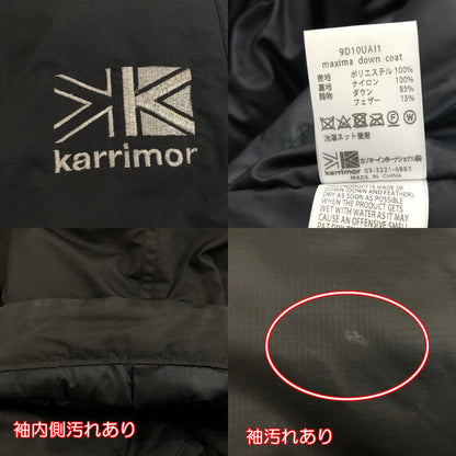 【中古】Karrimor | カリマー MAXIMA DOWN COAT ダウンジャケット 9D10UAI1 ブラック サイズ：XL