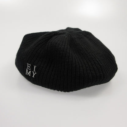 【中古】eimy istoire | エイミーイストワール ロゴニットベレー ベレー帽 1124572220 2024A/W ブラック