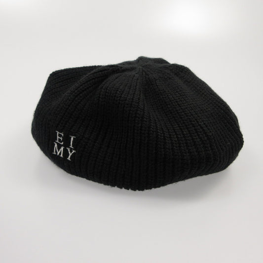 【中古】eimy istoire | エイミーイストワール ロゴニットベレー ベレー帽 1124572220 2024A/W ブラック