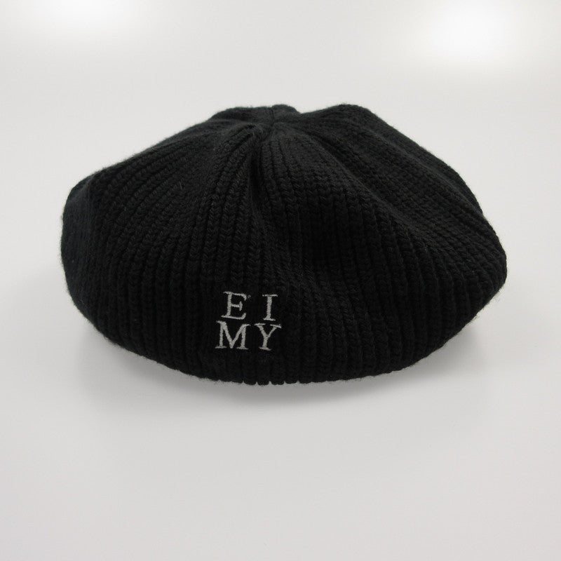 【中古】eimy istoire | エイミーイストワール ロゴニットベレー ベレー帽 1124572220 2024A/W ブラック