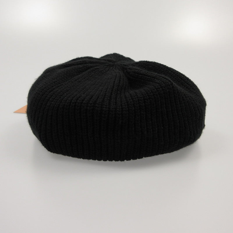 【中古】eimy istoire | エイミーイストワール ロゴニットベレー ベレー帽 1124572220 2024A/W ブラック