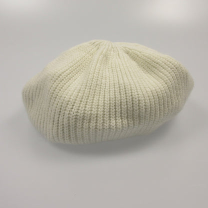 【中古】eimy istoire | エイミーイストワール ロゴニットベレー ベレー帽 1124572220 2024A/W ホワイト