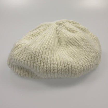 【中古】eimy istoire | エイミーイストワール ロゴニットベレー ベレー帽 1124572220 2024A/W ホワイト