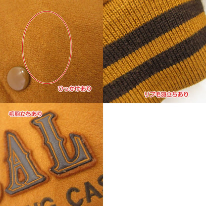 【中古】 袖革 スタジャン ブラウン サイズ：M