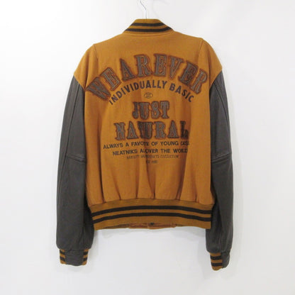 【中古】 袖革 スタジャン ブラウン サイズ：M