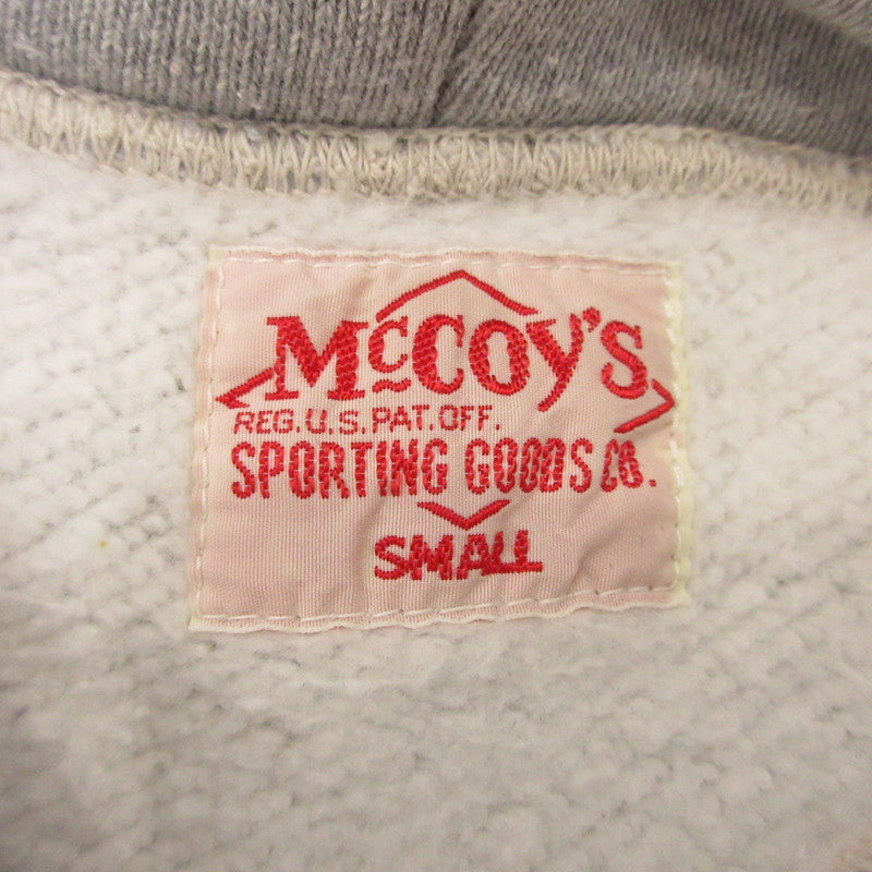 【中古】The REAL McCOY'S | ザリアルマッコイズ パーカー グレー サイズ：S