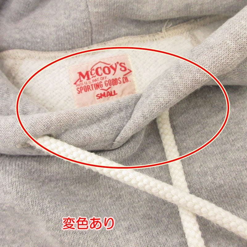 【中古】The REAL McCOY'S | ザリアルマッコイズ パーカー グレー サイズ：S