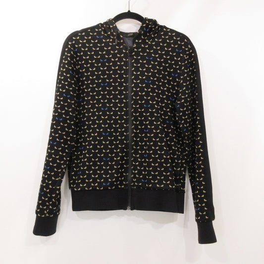 【中古】FENDI | フェンディ BUGS EYE パーカー FPMH3 280 国内正規品 ブラック サイズ：46