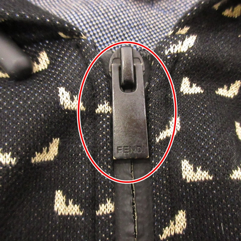 【中古】FENDI | フェンディ BUGS EYE パーカー FPMH3 280 国内正規品 ブラック サイズ：46