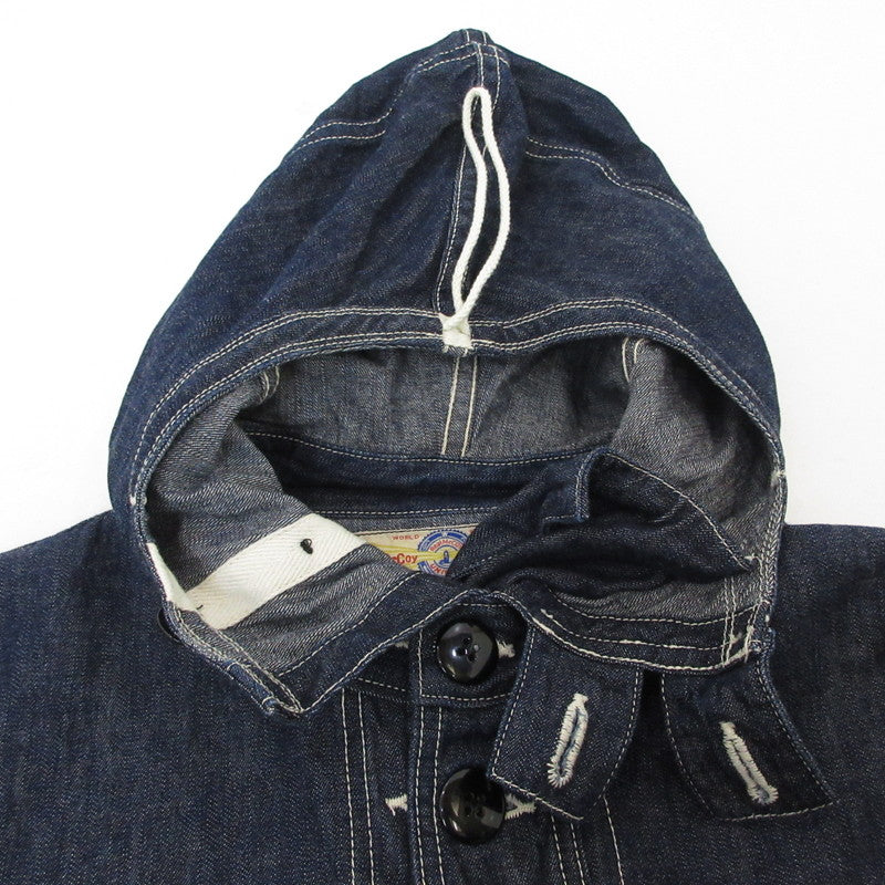 【中古】The REAL McCOY'S | ザリアルマッコイズ U.S. NAVY DENIM PARKA パーカー ブルー サイズ：M