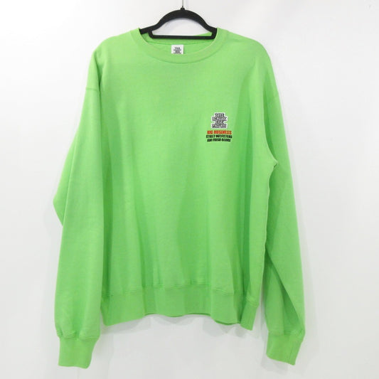 【中古】BlackEyePatch | ブラックアイパッチ BIG BUSINESS OG LABEL CREW SWEAT スウェット グリーン サイズ：L