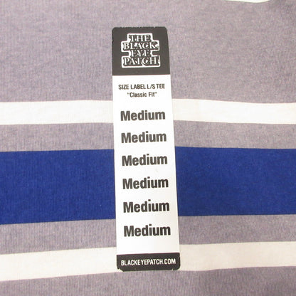 BlackEyePatch | ブラックアイパッチ SIZE LABEL BORDERED L/S TEE 長袖Ｔシャツ サイズ：M