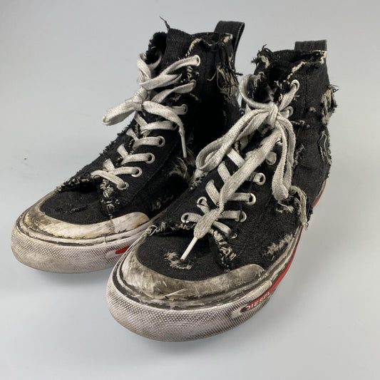 【中古】DIESEL | ディーゼル S-ATHOS MID スニーカー Y02879 ブラック 26.5cm