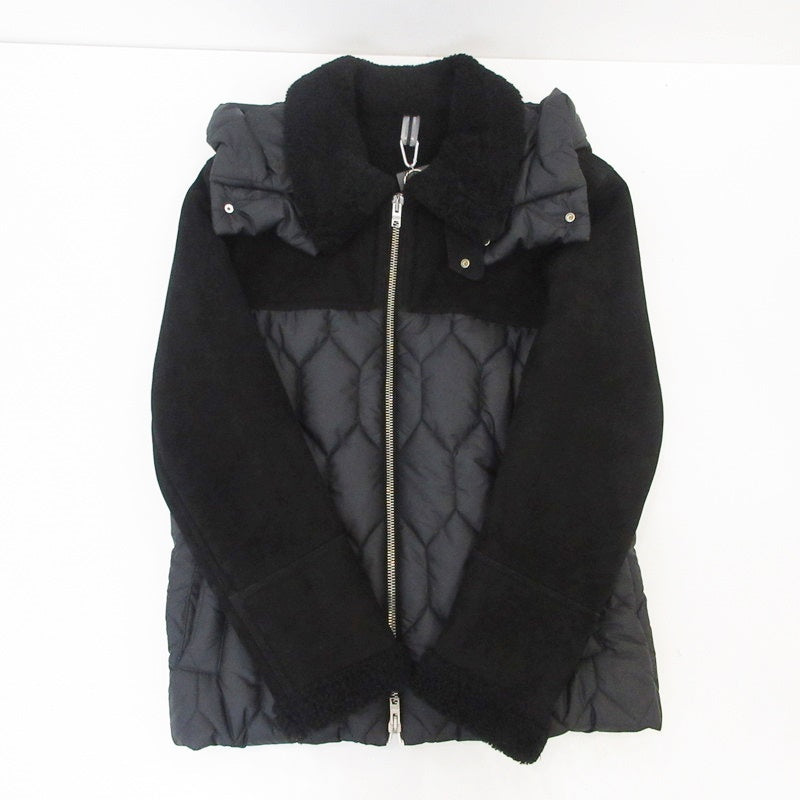 【中古】 GIUBBINO MONTONE UOMO 中綿ジャケット DF861 ブラック サイズ：50