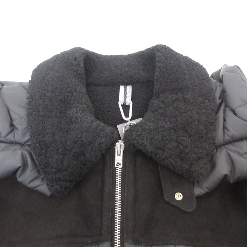 【中古】 GIUBBINO MONTONE UOMO 中綿ジャケット DF861 ブラック サイズ：50