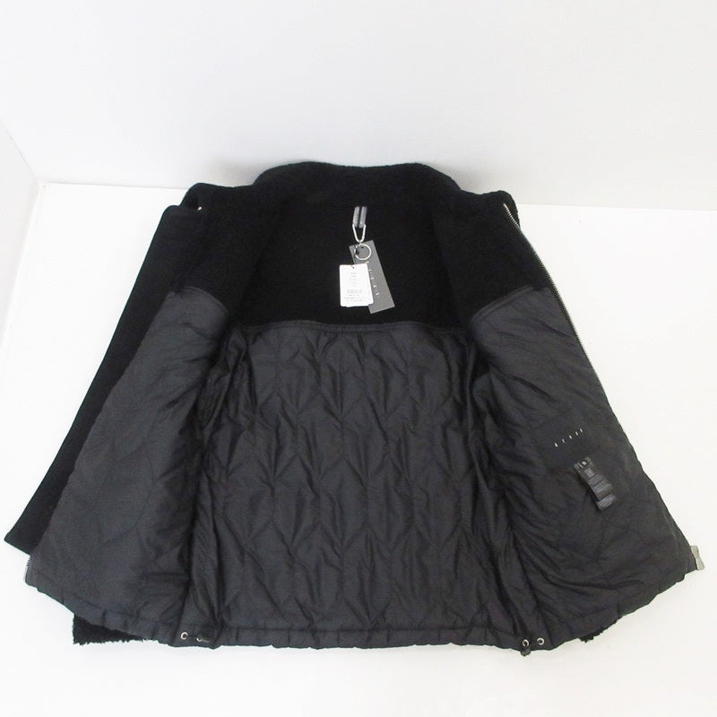 【中古】 GIUBBINO MONTONE UOMO 中綿ジャケット DF861 ブラック サイズ：50
