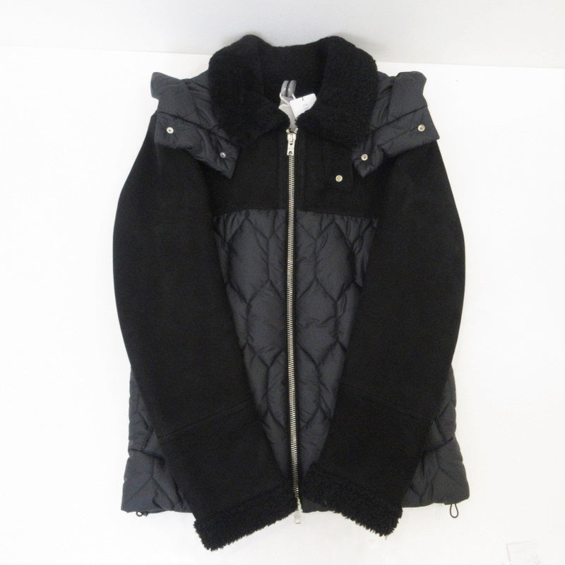 【中古】 GIUBBINO MONTONE UOMO 中綿ジャケット DF861 ブラック サイズ：48