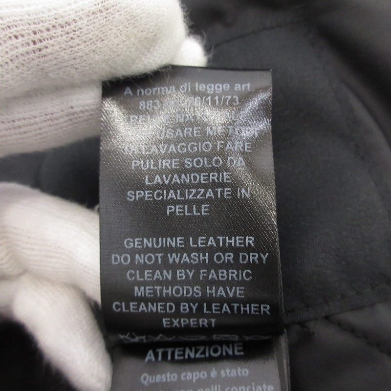 【中古】 GIUBBINO MONTONE UOMO 中綿ジャケット DF861 ブラック サイズ：48