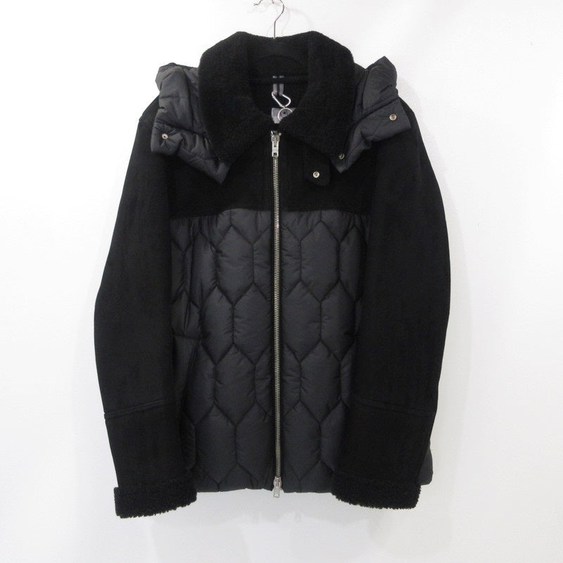 【中古】 GIUBBINO MONTONE UOMO 中綿ジャケット DF861 ブラック サイズ：52