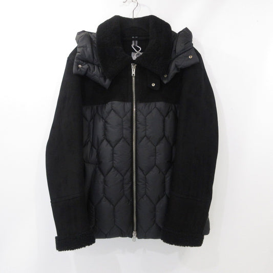 【中古】 GIUBBINO MONTONE UOMO 中綿ジャケット DF861 ブラック サイズ：52