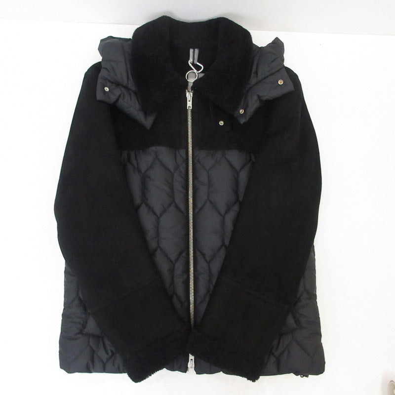 【中古】 GIUBBINO MONTONE UOMO 中綿ジャケット DF861 ブラック サイズ：52